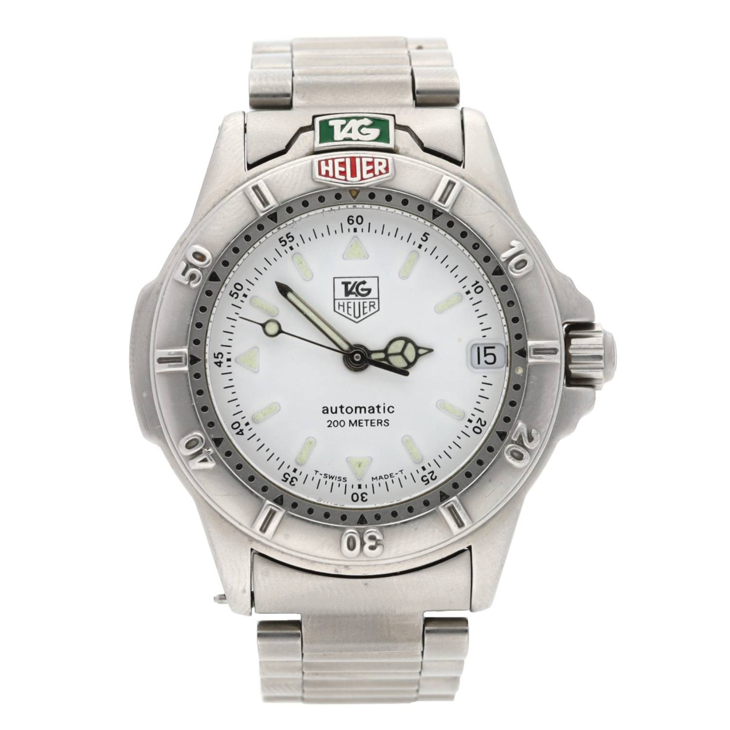 Tag Heuer 4000 Series automatic mid-size stainless steel gentleman's wristwatch, reference no. 699.