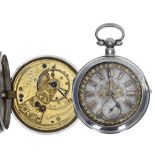 R&G Beesley, Liverpool - Victorian silver fusee lever pocket watch, Birmingham 1894, signed