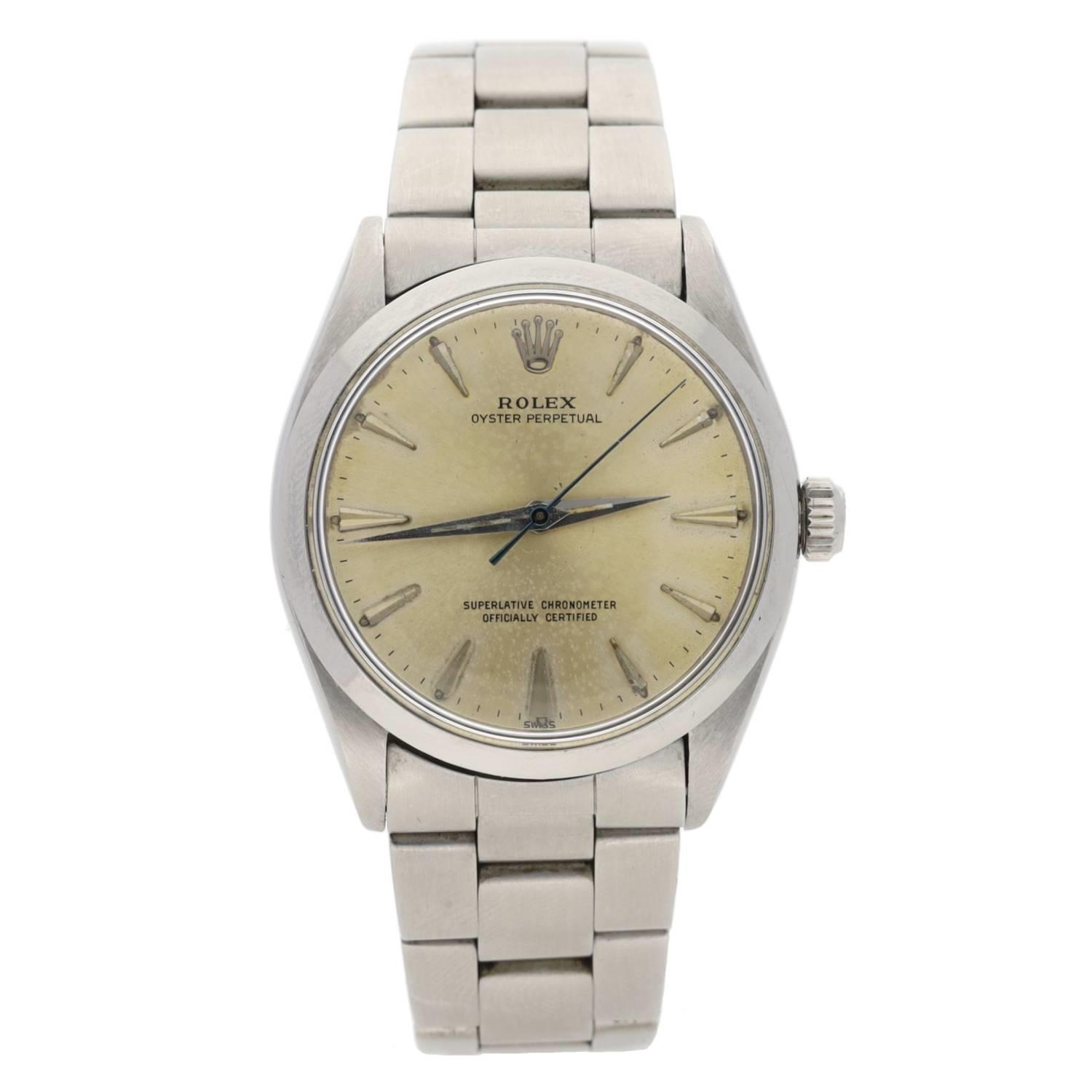 Rolex Oyster Perpetual Chronometer stainless steel gentleman's wristwatch, reference no. 6564,