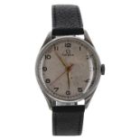 Omega nickel and stainless steel gentleman's wristwatch, case no. 10548334, serial no. 9779xxx,