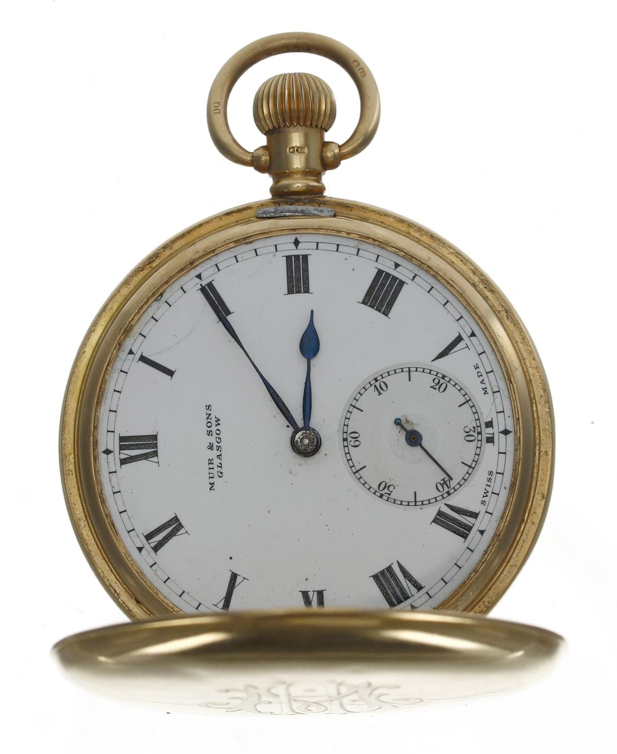 George V 18ct lever hunter pocket watch, Birmingham 1912, unsigned 21 jewel adjusted movement, no. - Image 2 of 5