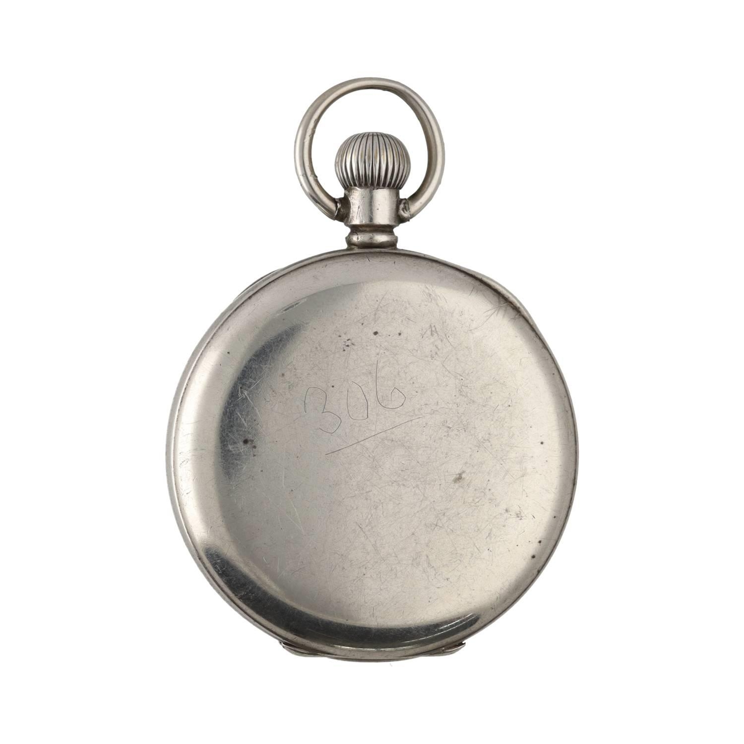 Limit silver lever pocket watch, Birmingham 1916, signed movement, hinged cuvette, Roman numeral - Image 3 of 3