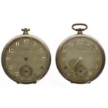 Tempo rolled gold lever dress pocket watch for repair, 47mm; together with a Tempo gold filled lever