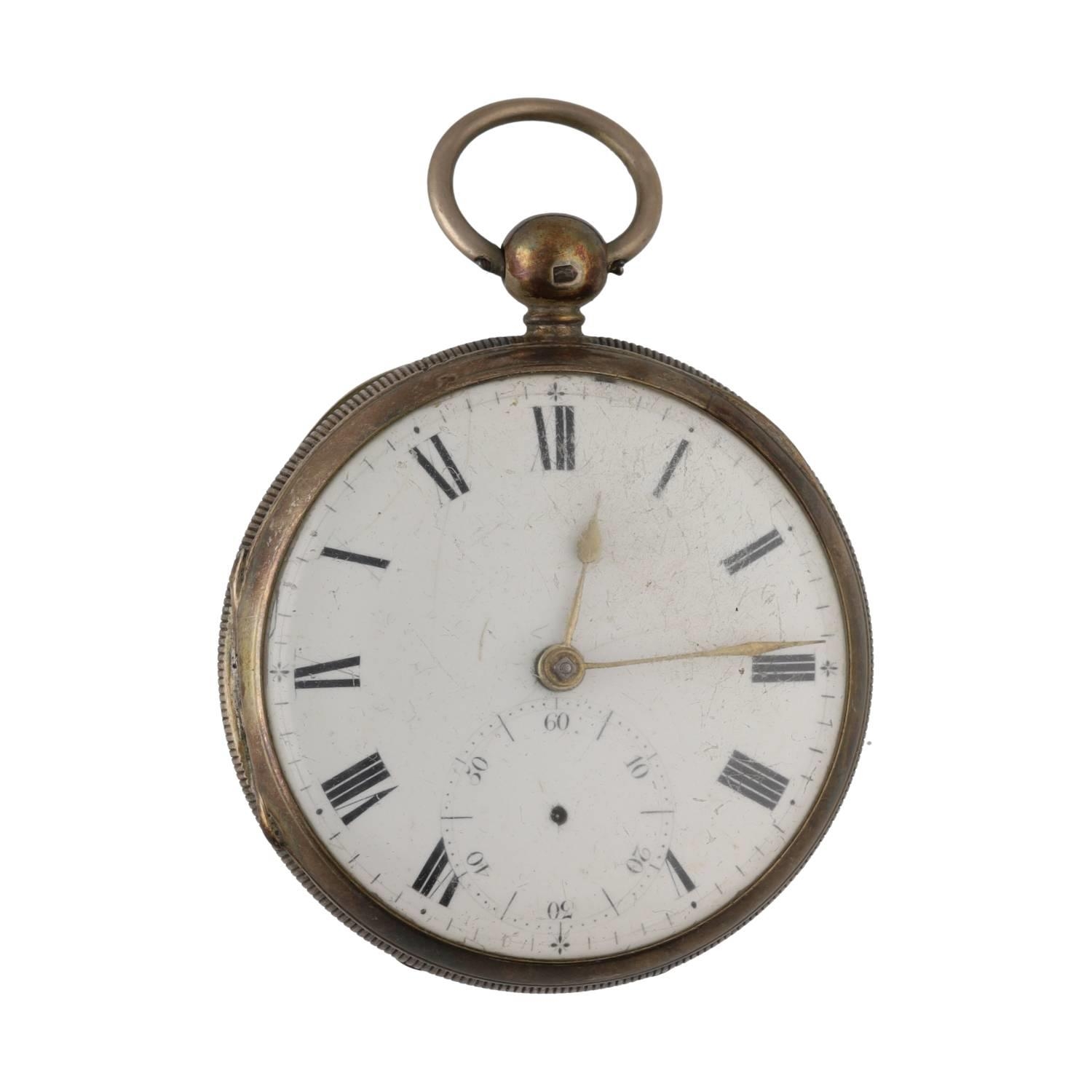 Grant & Sons, London - mid-19th century silver fusee rack lever pocket watch, Dublin 1862, signed - Image 2 of 4