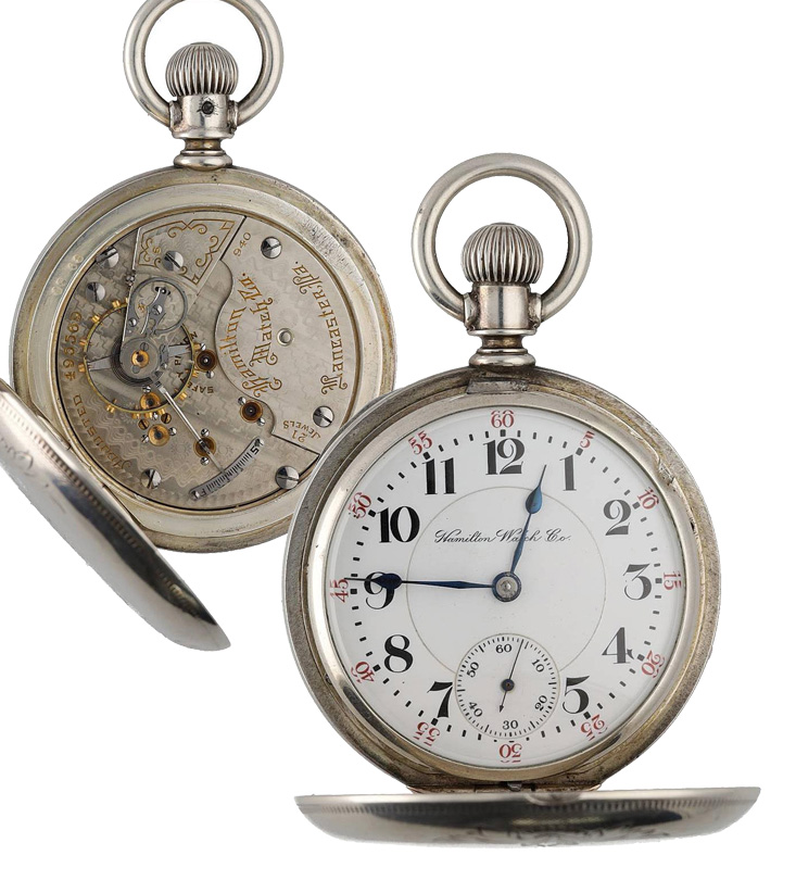 Hamilton Watch Co. lever set hunter pocket watch, circa 1905, serial no. 495569, signed cal. 940