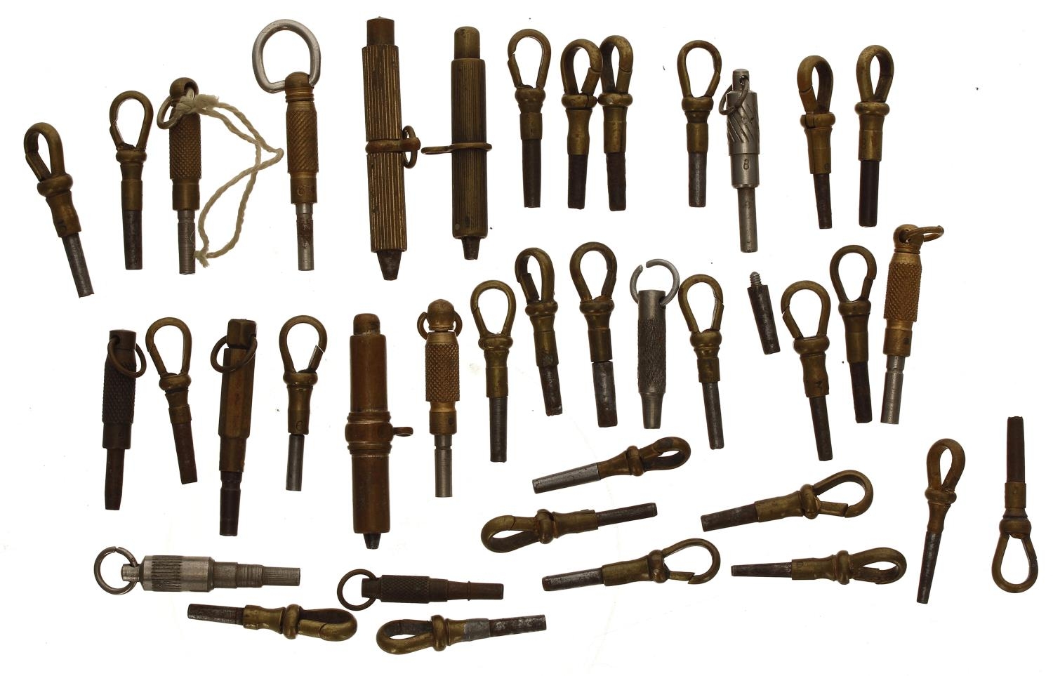 Quantity of assorted pocket watch keys (38)