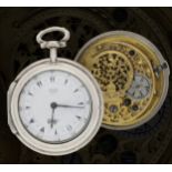 Edward Prior, London - 19th century silver pair cased verge pocket watch made for the Turkish