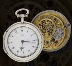 Edward Prior, London - 19th century silver pair cased verge pocket watch made for the Turkish
