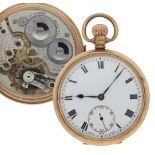 Admiral - Swiss 9ct lever pocket watch, Birmingham 1928, Swiss ref. 999 movement, Roman numeral dial