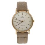 Omega Genéve 9ct gentleman's wristwatch, circa 1970, case no. 13184xx, serial no. 32665xxx, circular