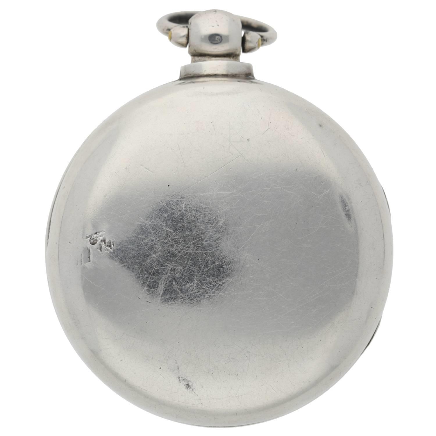 John Callcott, Cotton - rare 19th century English silver pair cased verge pocket watch, signed fusee - Image 8 of 10