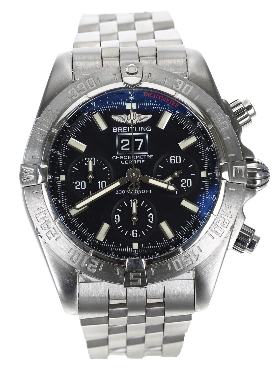 Breitling Blackbird Chronograph Chronometre automatic stainless steel gentleman's wristwatch, - Image 2 of 4