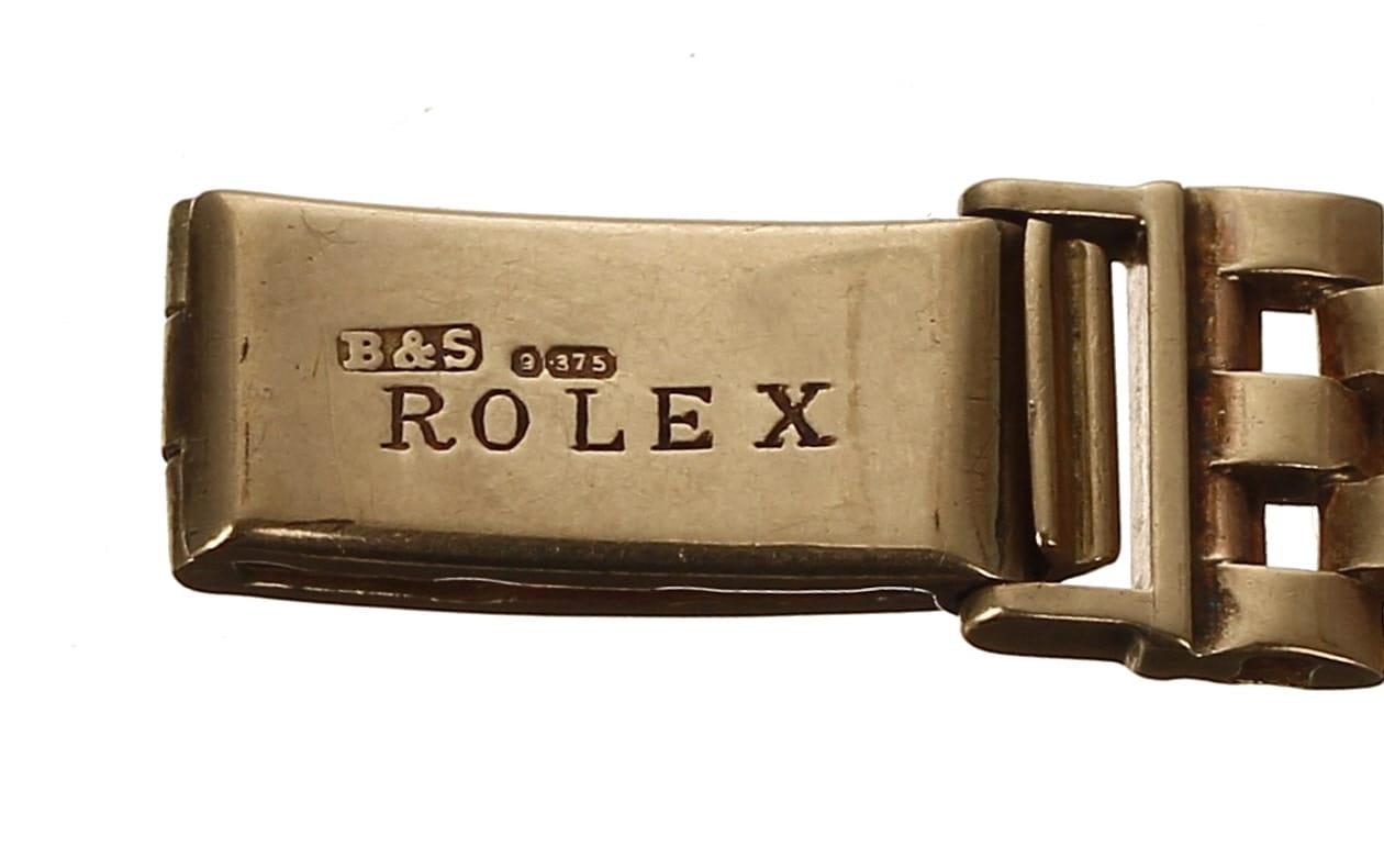 Rolex Precision 9ct square cased lady's wristwatch, Chester 1952, case no. 173906, signed squared - Image 3 of 3