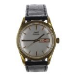 Piaget automatic gold plated and stainless steel gentleman's wristwatch, circa 1950s, circular