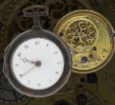 Thomas Harrison, Liverpool - English late 18th century gilt metal and pair cased verge pocket watch,