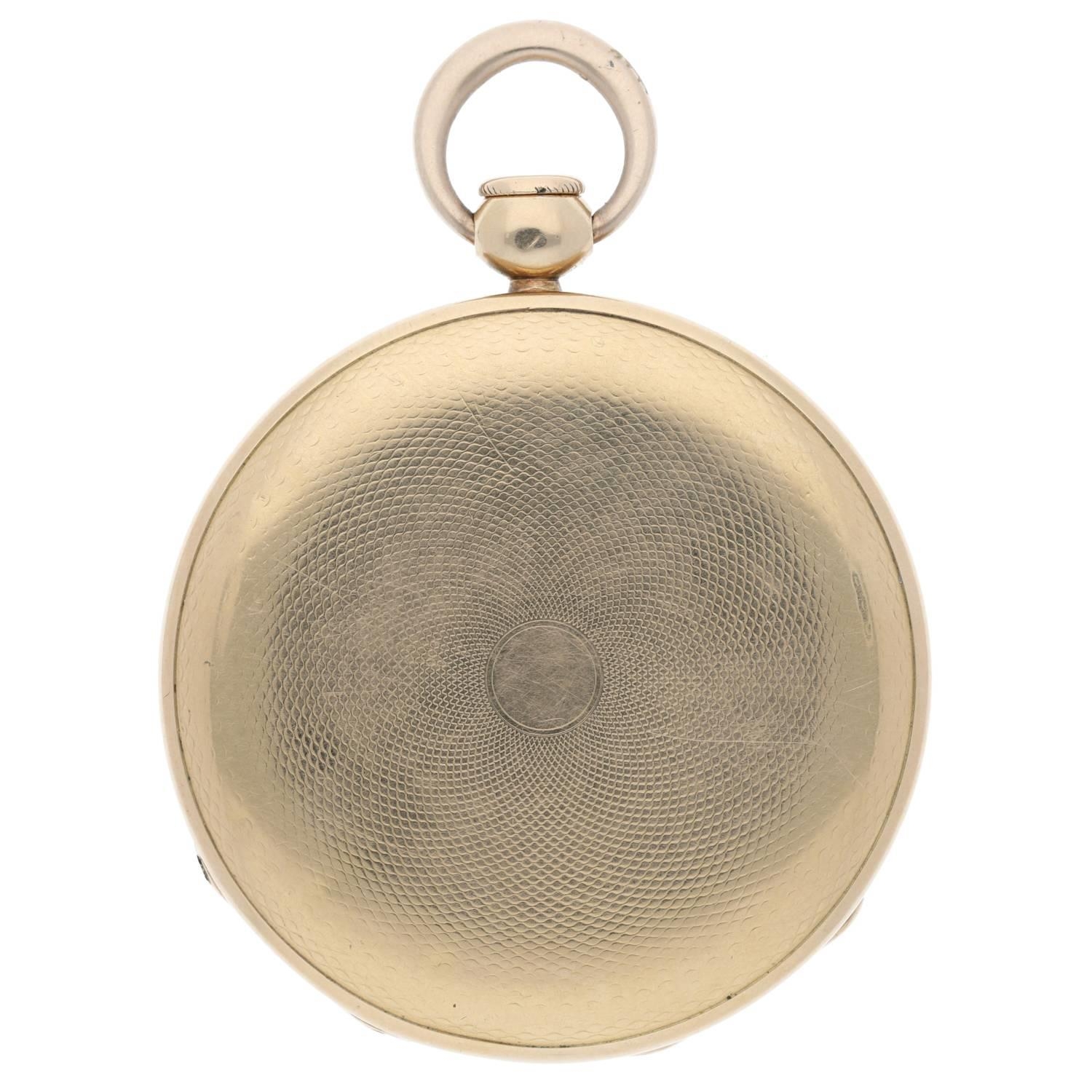 Lepine, Paris - French early 19th century 18k cylinder quarter repeating half hunter pocket watch, - Image 6 of 6