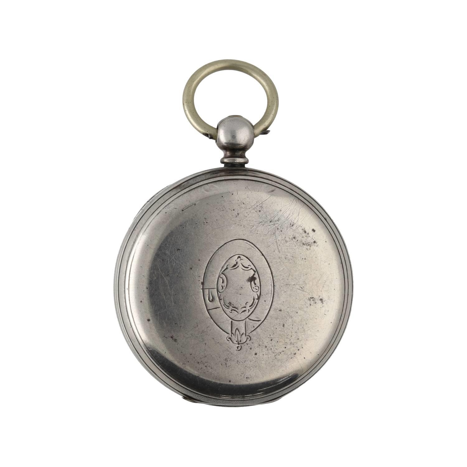 American Waltham 'Martyn Sq.' silver lever pocket watch, circa 1884, serial no. 2599052, signed - Image 3 of 3