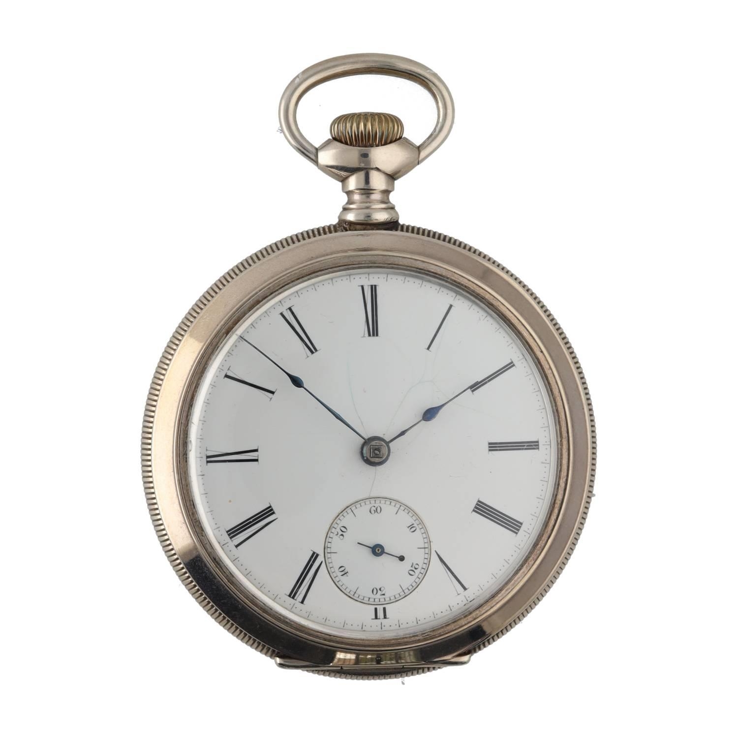 J. W. Benedict, New York fusee lever pocket watch, the movement signed J.W. Benedict, 5 Wall St. New - Bild 2 aus 4