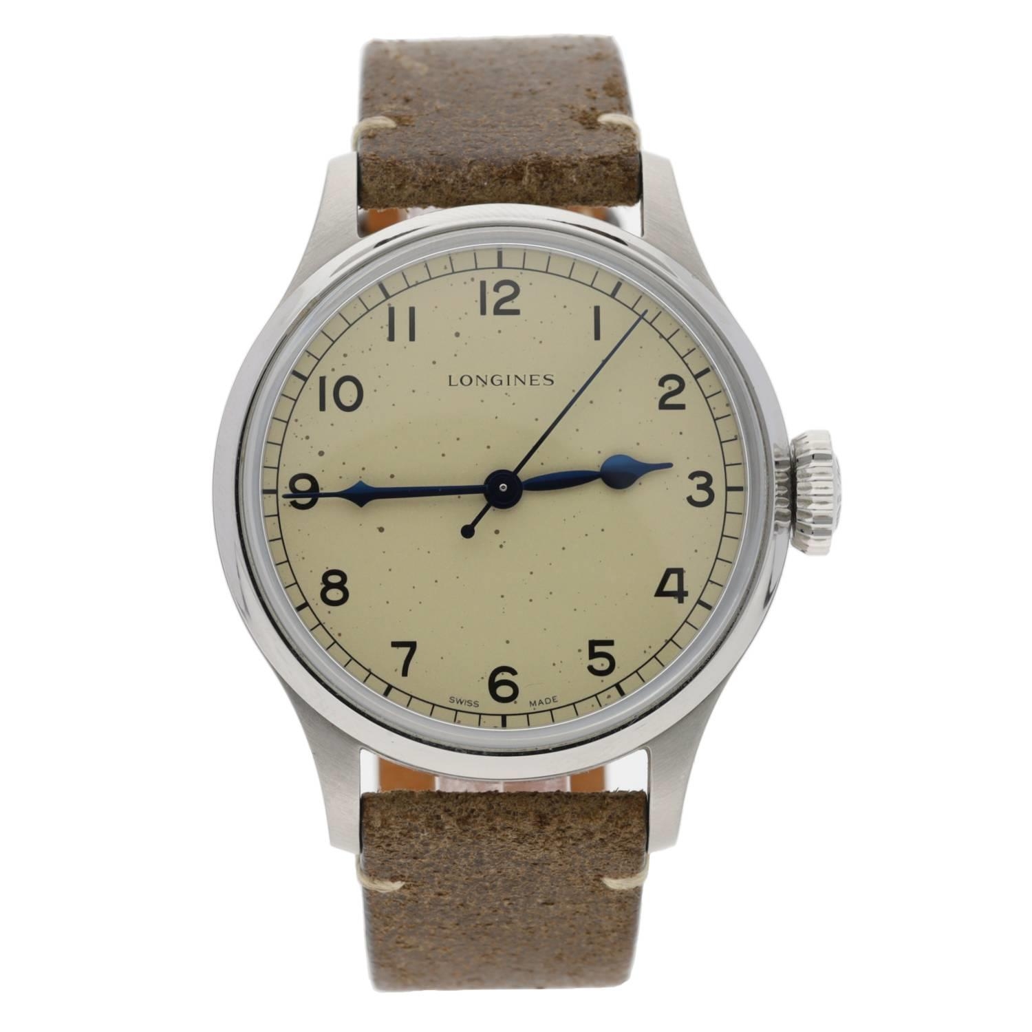 Longines Heritage Military stainless steel gentleman's wristwatch, reference no. L2.819.4, serial - Image 2 of 4