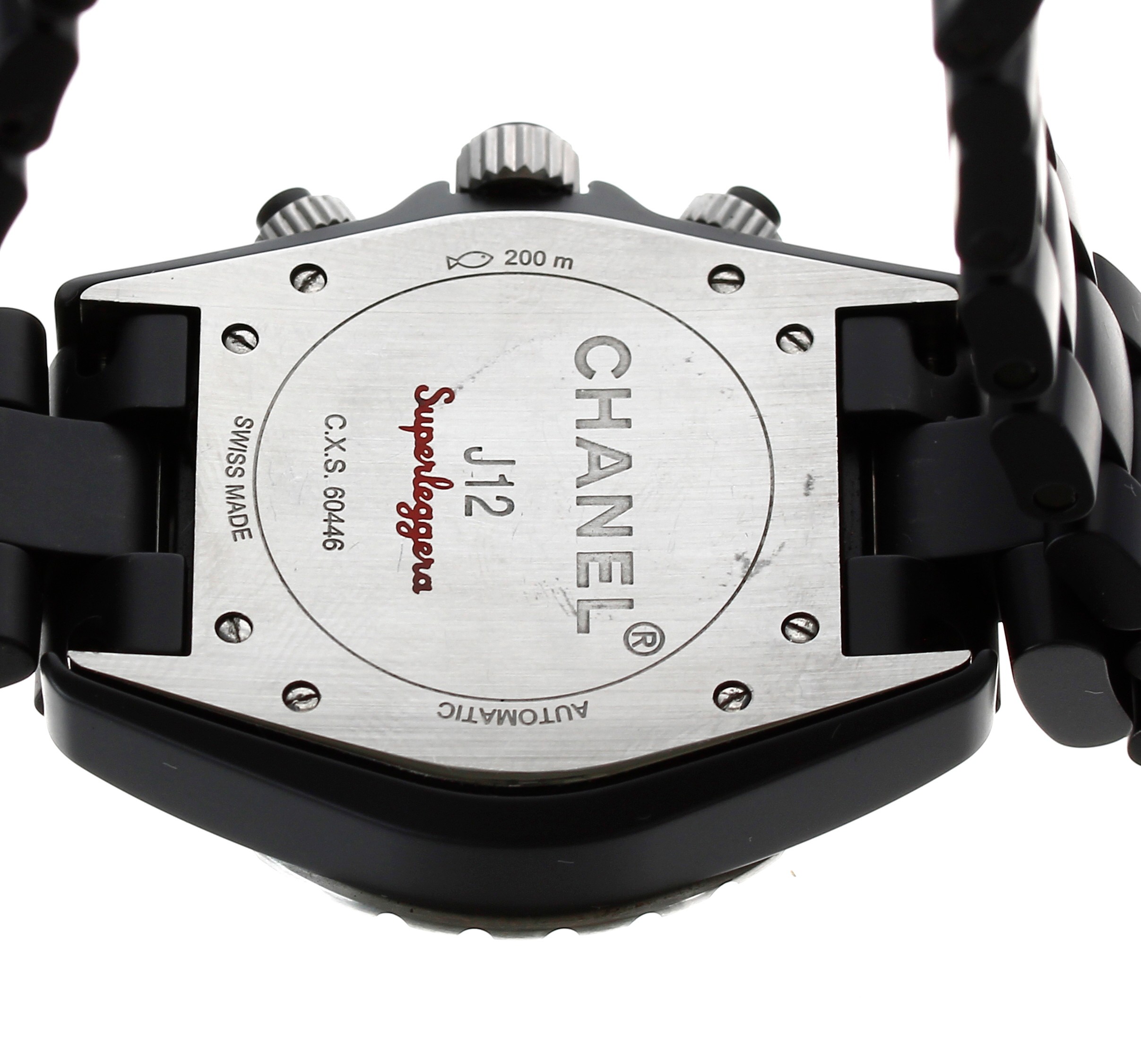 Chanel J12 Superleggera Chronograph  Chronometer automatic matte black ceramic and stainless steel - Image 2 of 2
