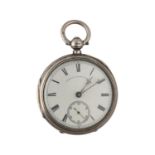 M. Elam, Northwick - early 20th century silver lever pocket watch, Chester 1900, the movement signed