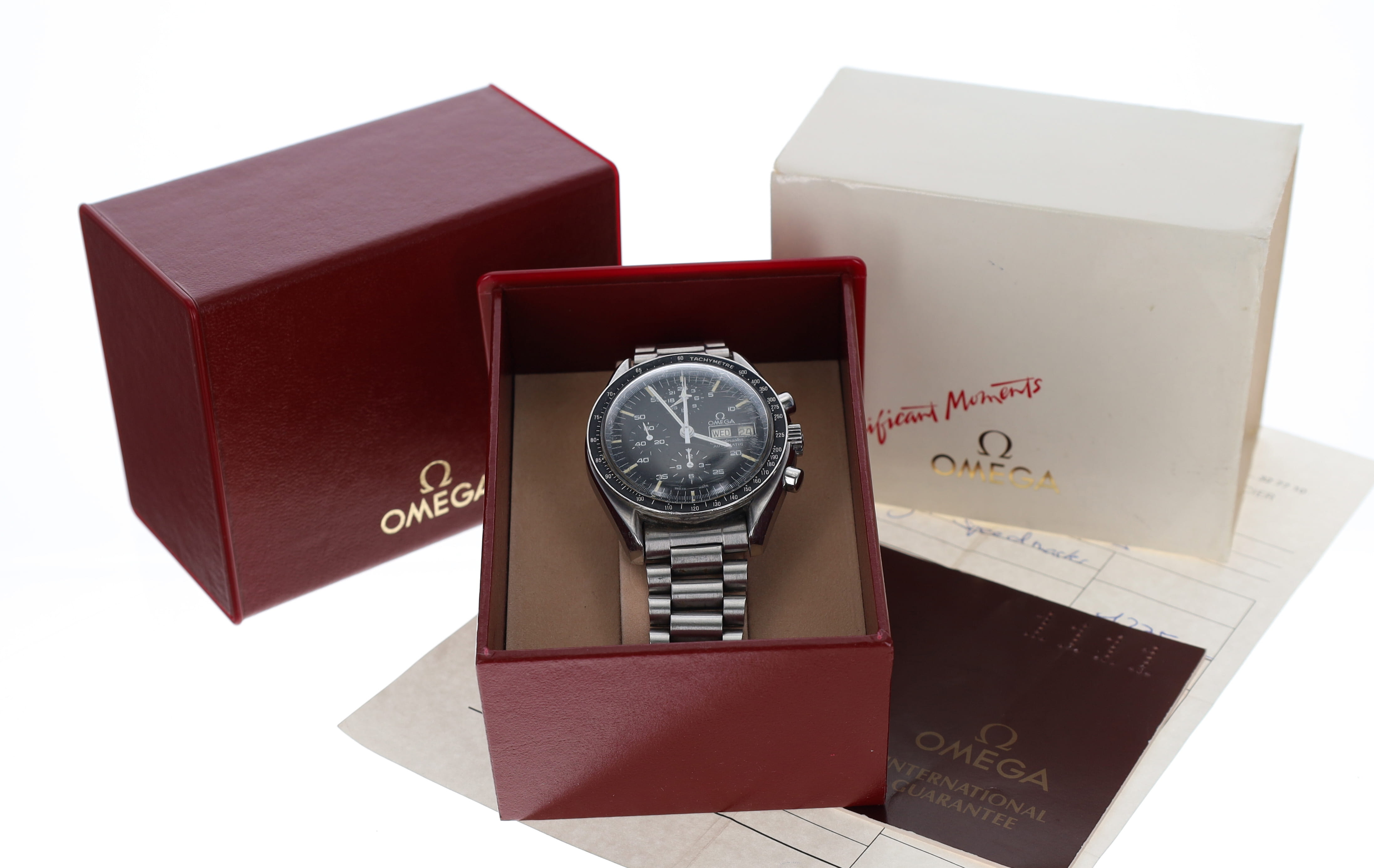 Rare Omega Speedmaster 'Holy Grail' Chronograph automatic stainless steel gentleman's wristwatch, - Image 3 of 9