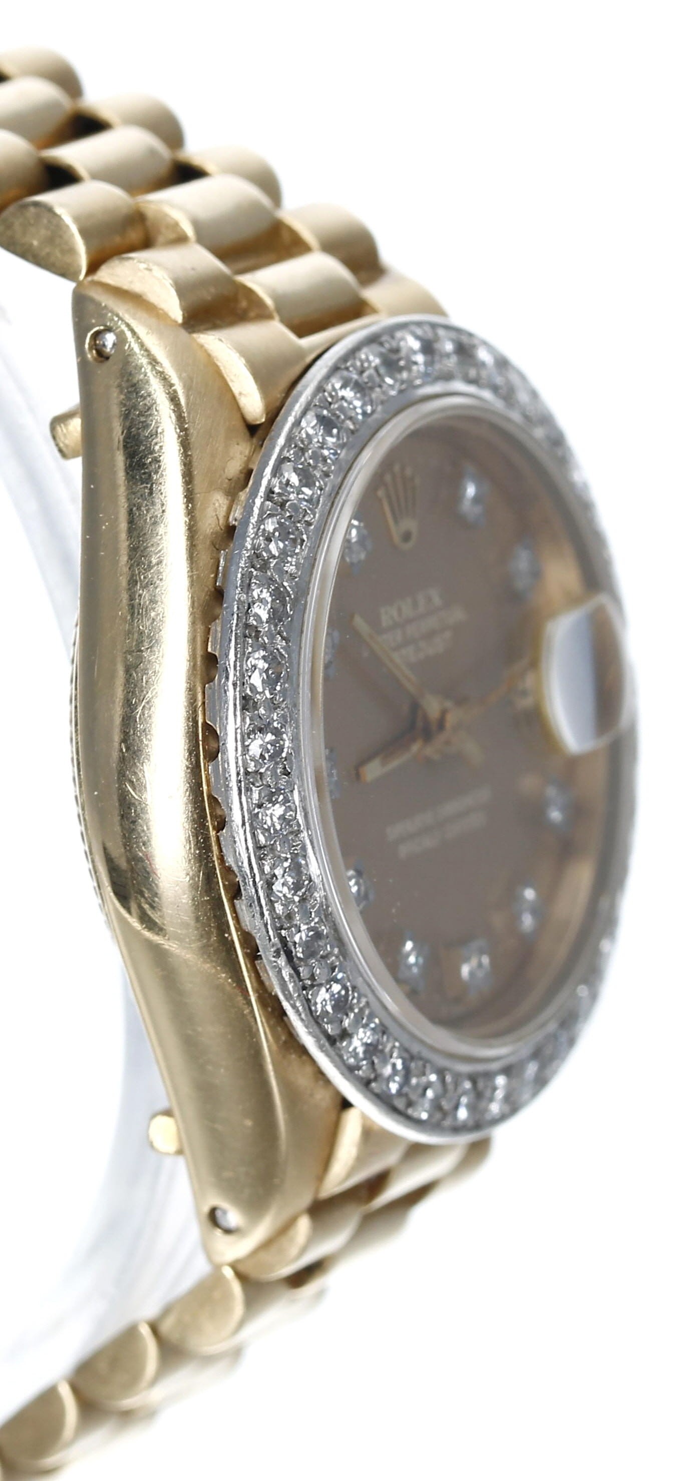 Rolex Oyster Perpetual Datejust 18ct diamond set lady's wristwatch, reference no. 6917, serial no. - Image 4 of 6