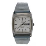 Cyma by Synchron Navystar automatic square cased stainless steel gentleman's wristwatch, squared