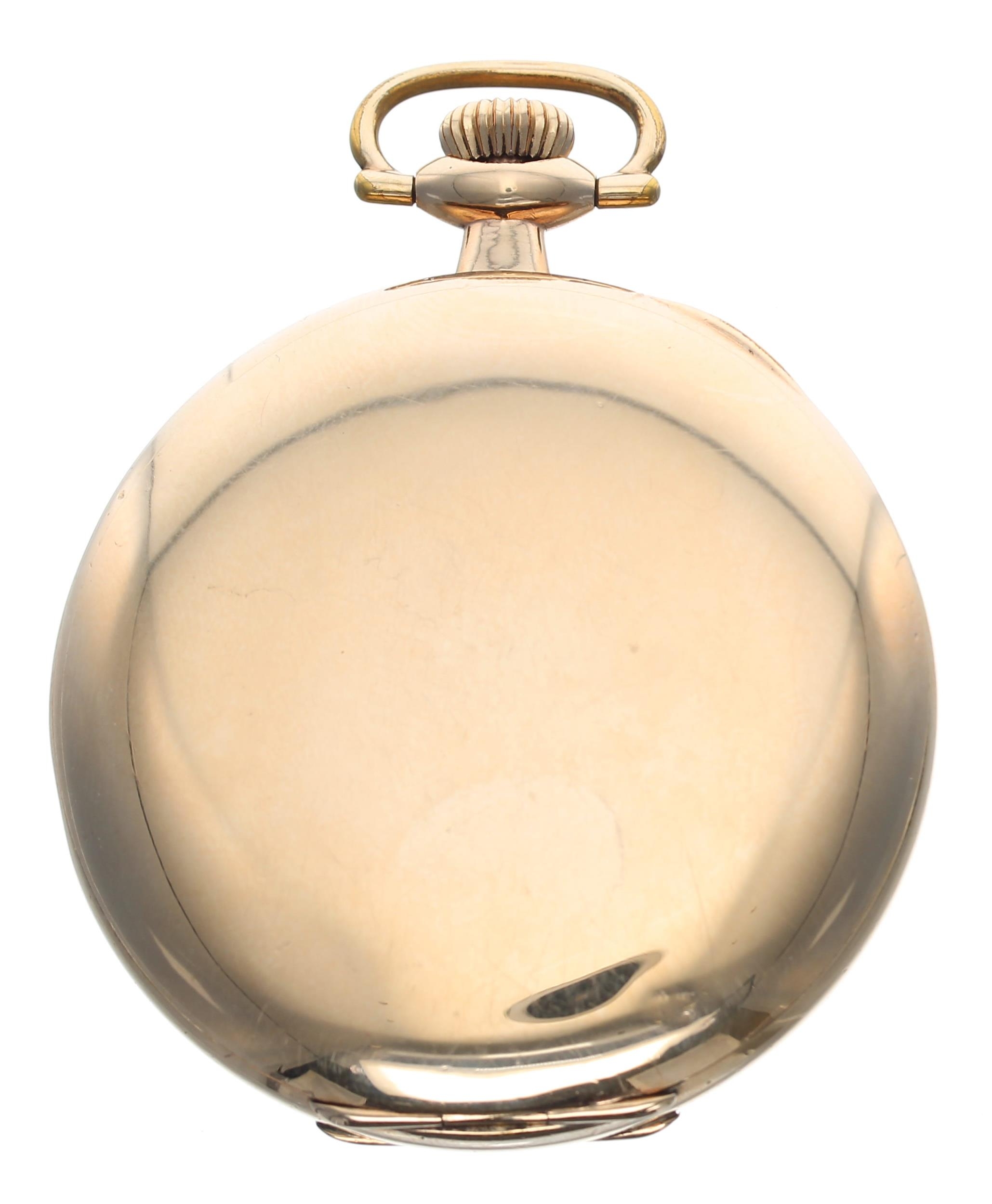 Burlington Watch Co. gold plated lever hunter pocket watch, circa 1920, signed 21 jewel adjusted - Bild 5 aus 5