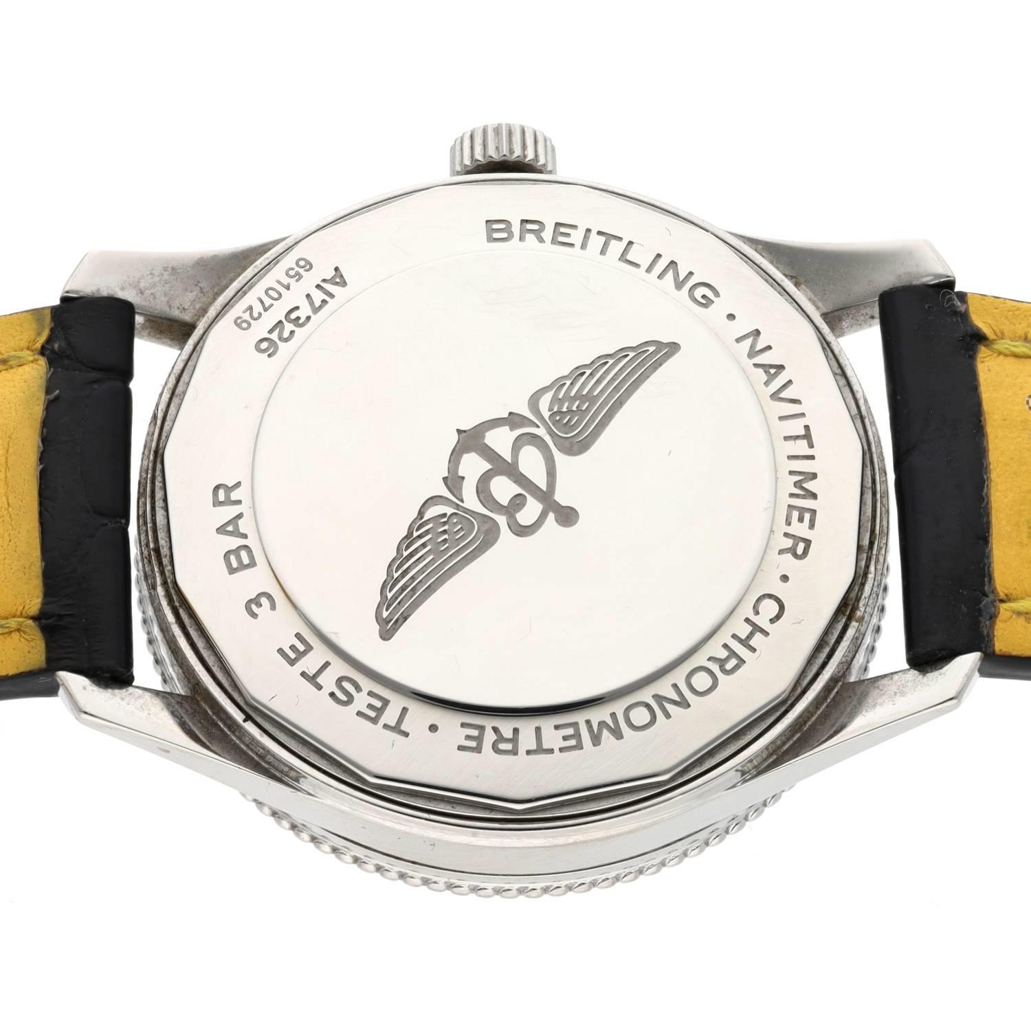 Breitling Navitimer Chronometer automatic stainless steel gentleman's wristwatch, reference no. - Image 2 of 2