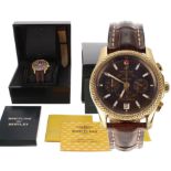Rare Breitling for Bentley Mark VI Special Edition Chronograph Chronometer automatic 18ct rose