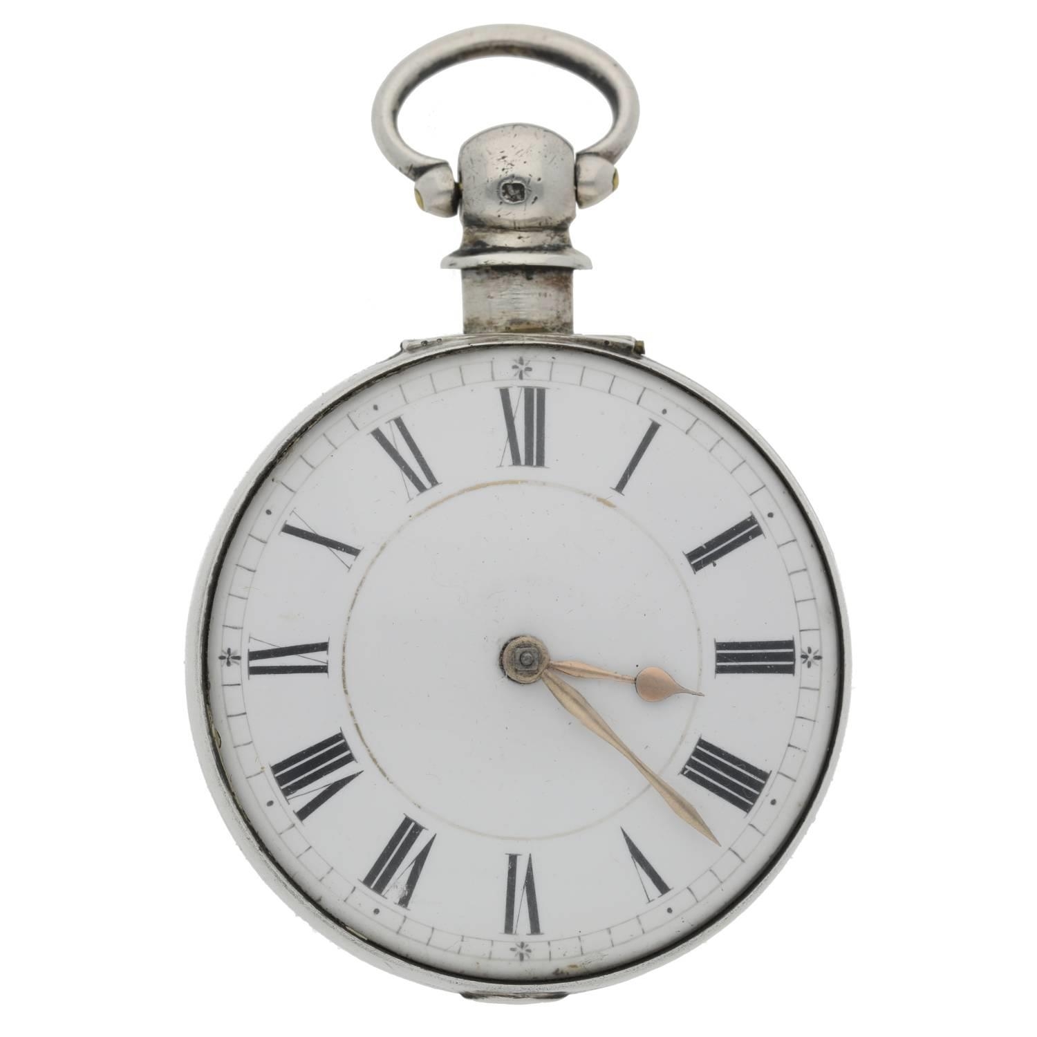 John Callcott, Cotton - rare 19th century English silver pair cased verge pocket watch, signed fusee - Image 3 of 10