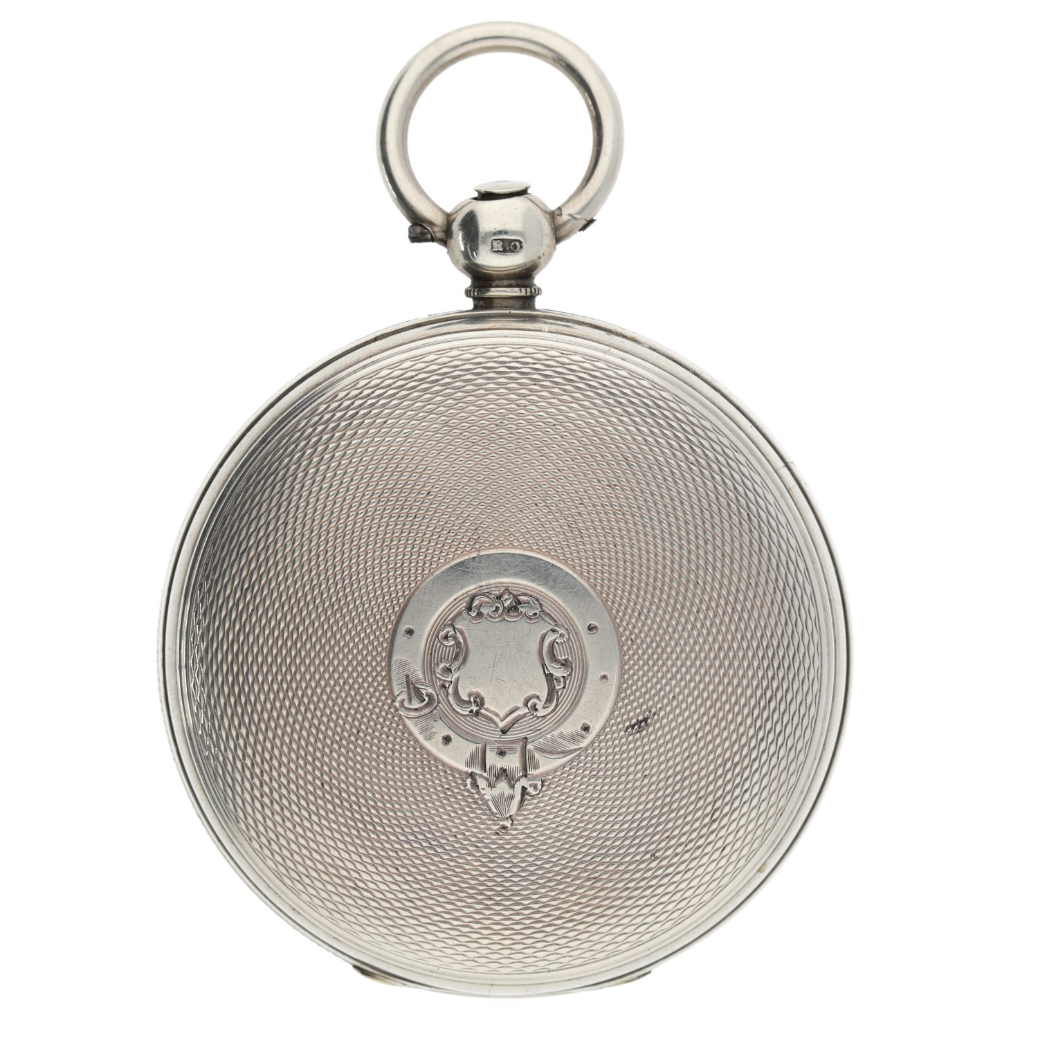 James Graham, Glasgow - Victorian silver fusee lever pocket watch, London 1863, signed movement, no. - Image 4 of 4