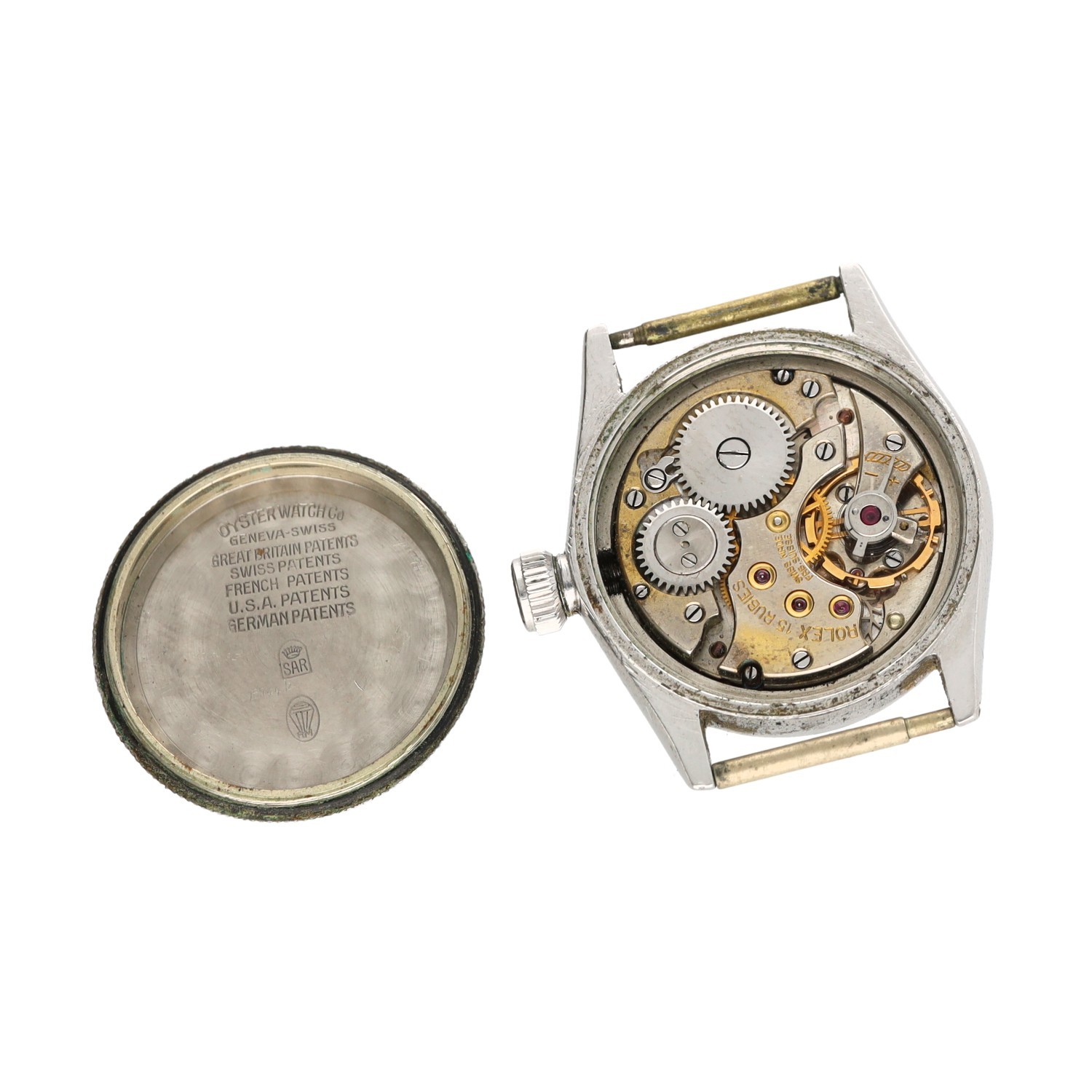 Rolex Oyster Royal mid-size stainless steel gentleman's wristwatch, serial no. 73xxx, circa 1954, - Bild 3 aus 3