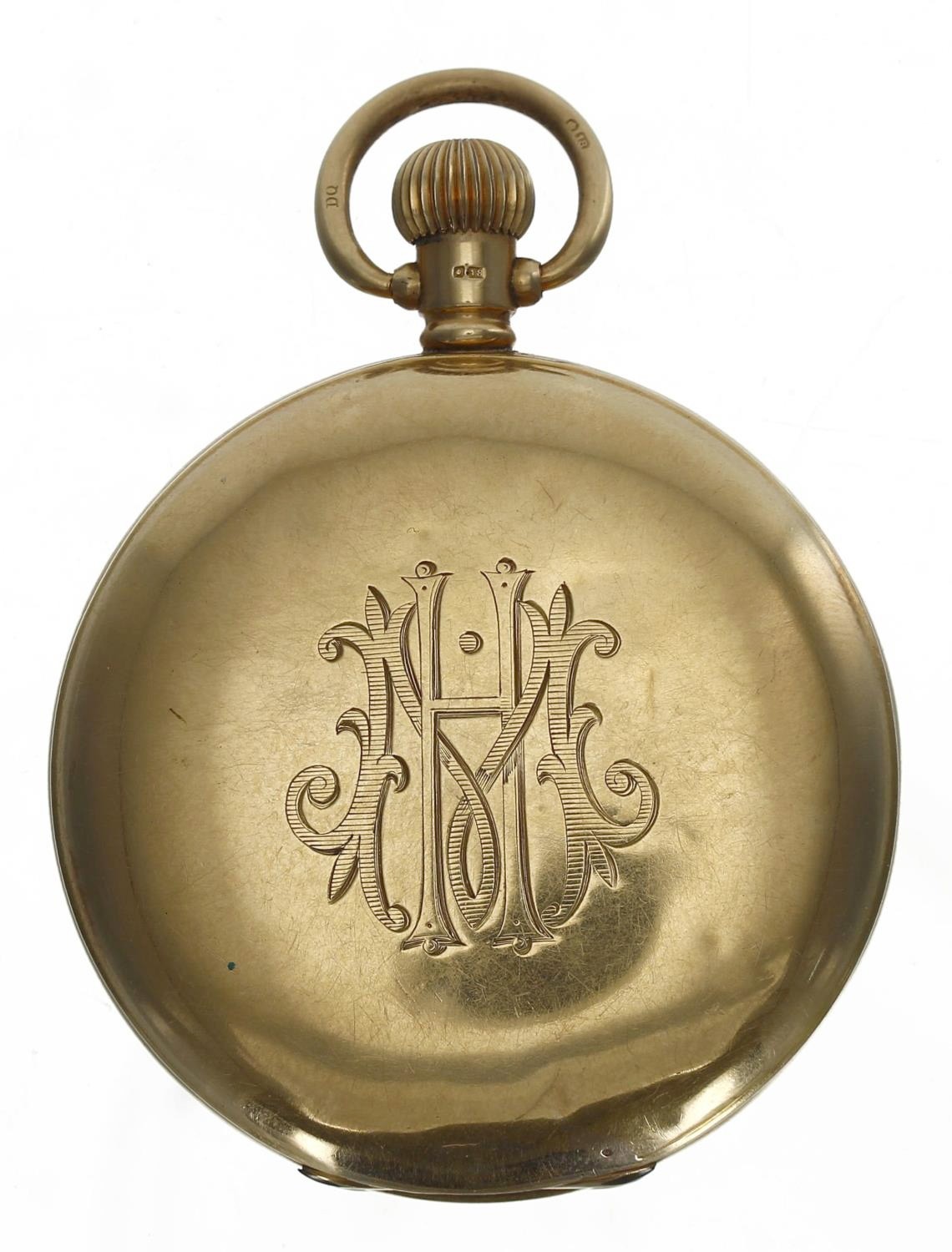 George V 18ct lever hunter pocket watch, Birmingham 1912, unsigned 21 jewel adjusted movement, no. - Image 4 of 5