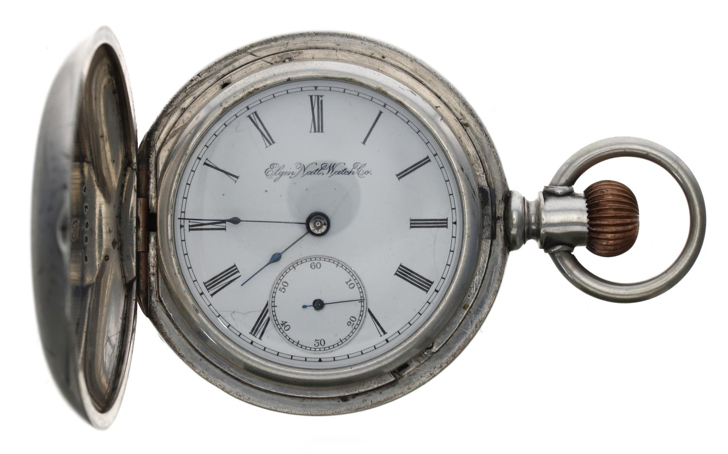 Elgin National Watch Co. 'G.M. Wheeler' lever set hunter pocket watch, circa 1893, serial no. - Image 2 of 5
