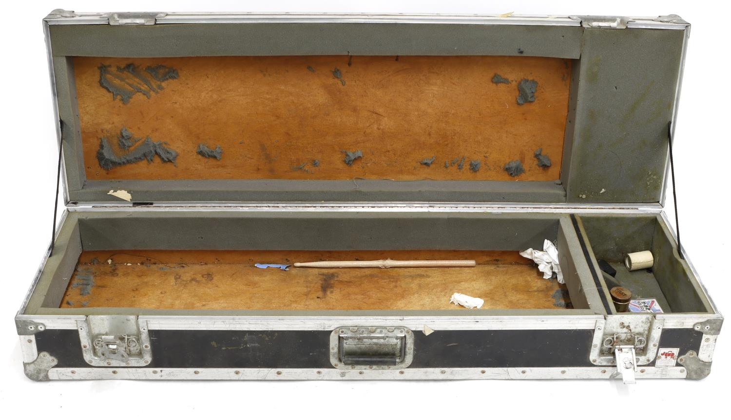 Bernie Marsden - touring flight case, probably for a keyboard or similar, 9" high, 51" wide, 15.5"