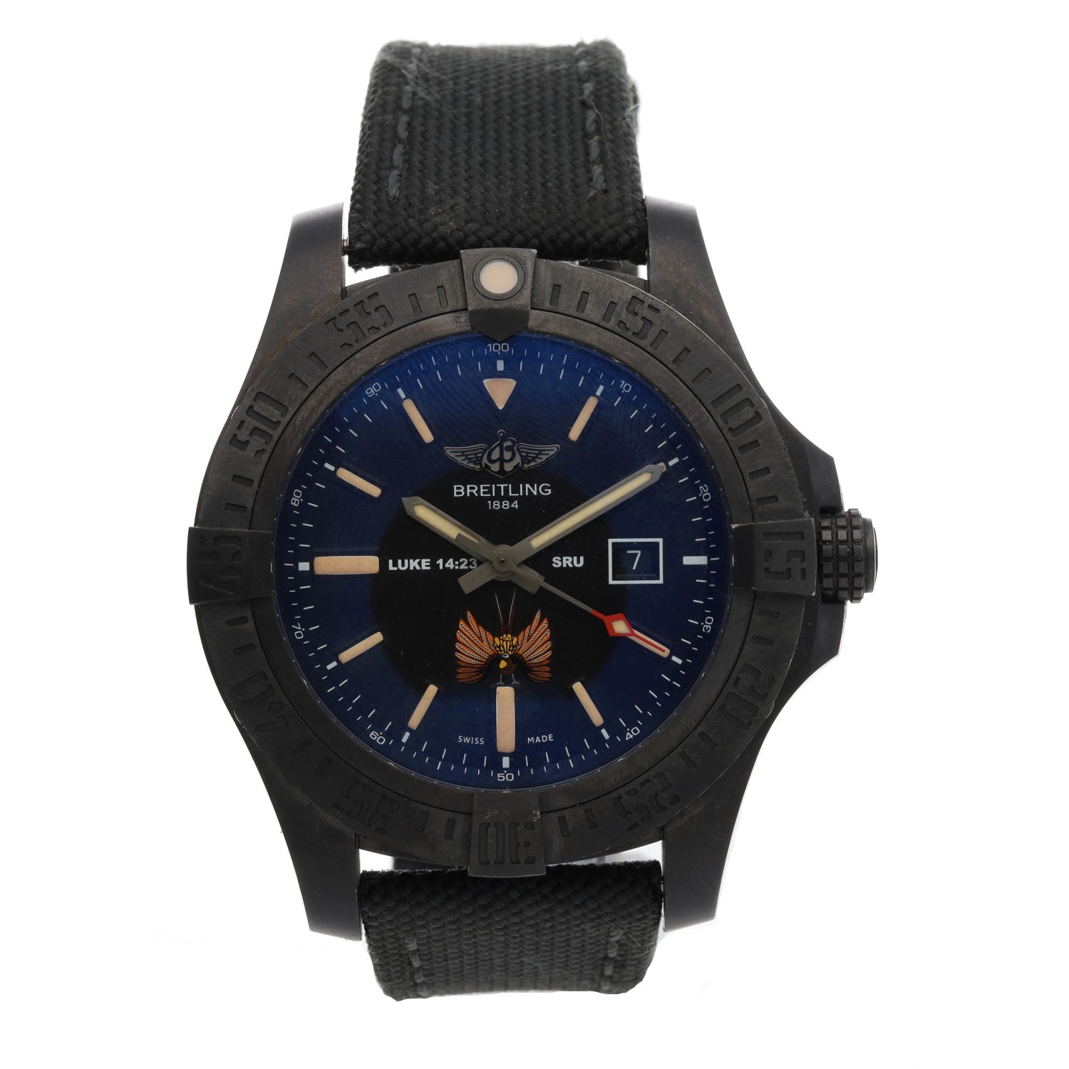 Rare and Unique Breitling Avenger Blackbird 'Special Reconnaissance Unit' Limited Edition DLC - Image 3 of 9