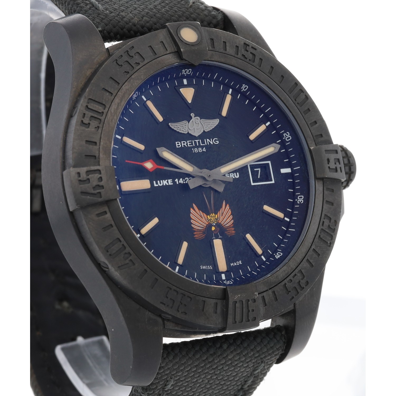 Rare and Unique Breitling Avenger Blackbird 'Special Reconnaissance Unit' Limited Edition DLC - Image 7 of 9
