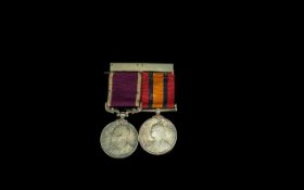 Queens Mediterranean Medal + Long Service And good Conduct Medal On Bar, Both Awarded To 1720 Sjt