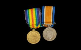 WW1 Pair, British War And Victory Medal Awarded To 227523 GNR A GRUBB R.A