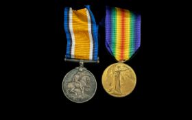 WW1 Pair British War and Victory Medal, Awarded to 3254 PTE W ROBERTSON 6-LOND R.