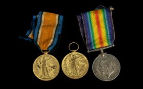 WW1 Pair British War and Victory Medal, Awarded to S-23753 PTE J GRANT R HIGHRS. Together with a