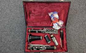 A Noblet Paris Clarinet in fitted case.