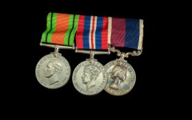 WW2 Long Service Group Defence and War Medal Long Service and Conduct Medal awarded to 644591 CPL