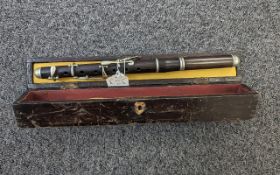 Flute Interest. A Fife Scottish 6 Hole Wooden Flute, In Fitted Wooden Case. Please See photos for