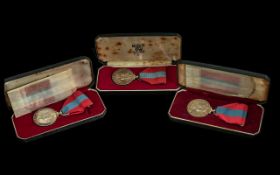 Three Imperial Service Medals In Fitted Cases, Awarded To harles Sampson Smith, Charles John Aburrow