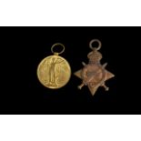 WW1 Pair 1914-15 Star and Victory Medal, Awarded to 6857 SJT B ASHTON A.S.C.