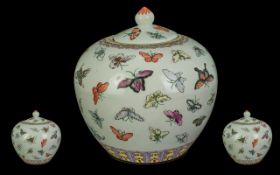 Chinese Hand Painted Porcelain Butterfly