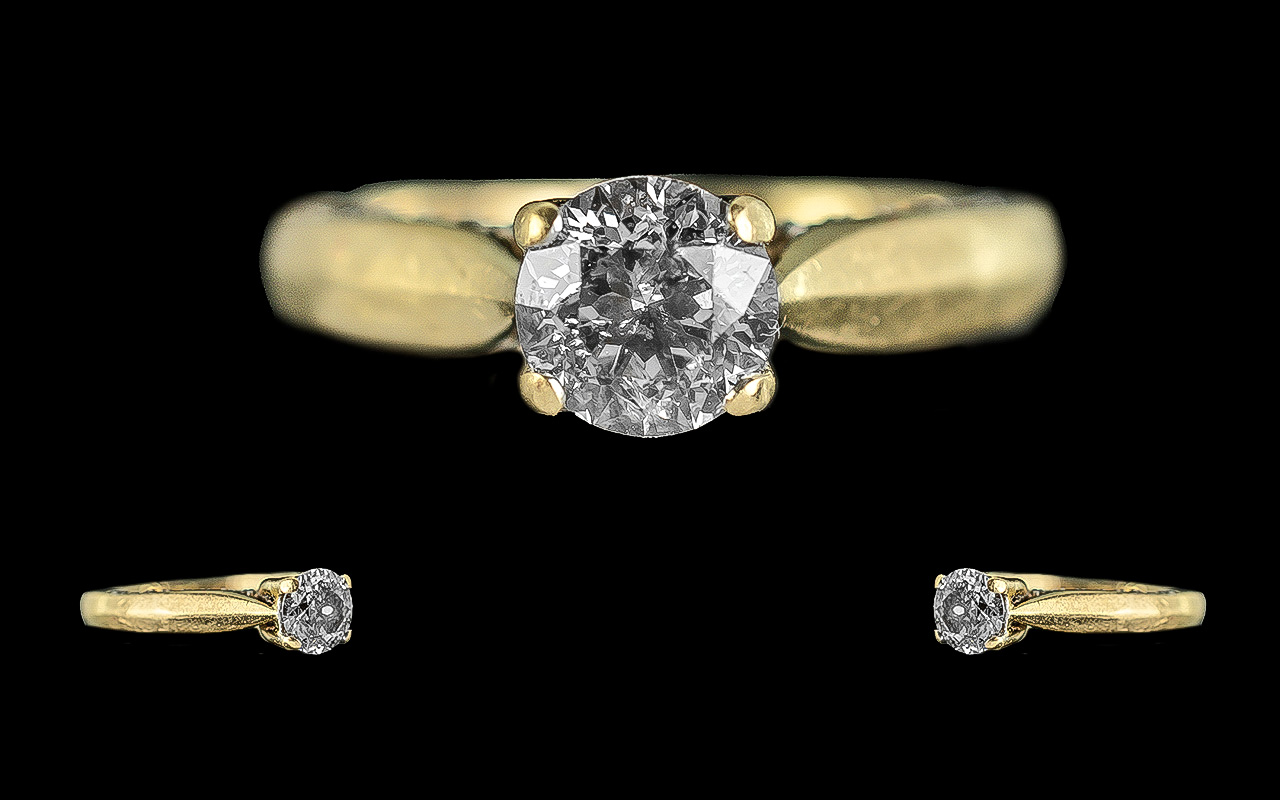 18ct Gold Excellent Diamond Set Ring. Fu - Image 2 of 2
